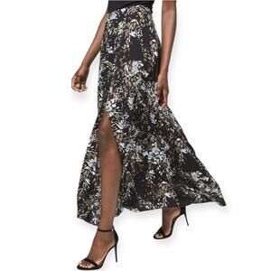 White House Black Market Floral Print Maxi Skirt